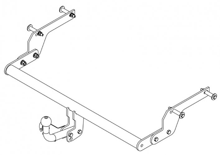 Фаркоп Renault Logan I/II 2004-14/2014-/ Sandero с 2014-/Sandero Stepway с 2014- AvtoS RN 15