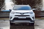 Защита переднего бампера двойная (НПС) Toyota RAV4 с 2013 PT Group