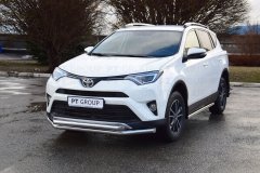 Защита переднего бампера двойная (НПС) Toyota RAV4 с 2013 PT Group