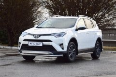 Защита переднего бампера двойная (НПС) Toyota RAV4 с 2013 PT Group