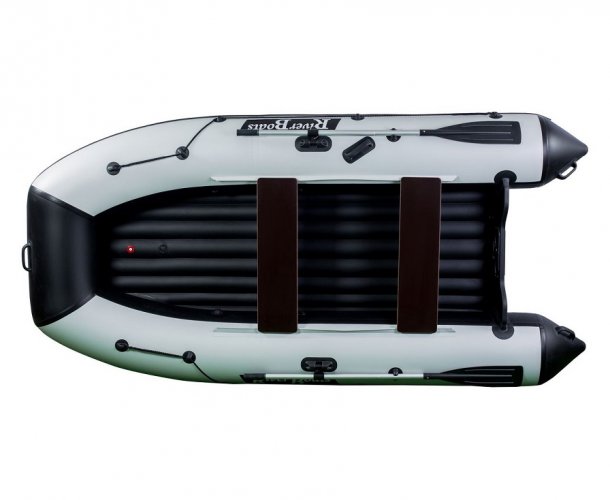 Лодка RiverBoats 330 НДНД серо-оранжевый