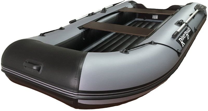 Лодка RiverBoats 330 НДНД серо-оранжевый