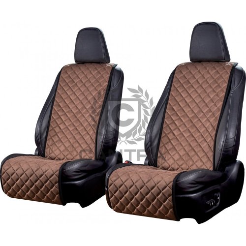 Накидки из алькантары, темно-коричневый CANTRA Standart, пара