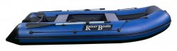 Лодка RiverBoats 370 черно-синий (с усилением по баллону)