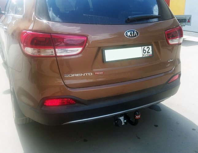 Фаркоп Kia Sorento Prime 2016- / Hyundai Santa Fe 2018-Дизель (AvtoS KI 31)