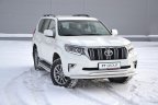 Защита переднего бампера двойная 63/63мм (НПС) TOYOTA LAND CRUISER PRADO 150 2017- PT Group