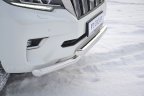 Защита переднего бампера двойная 63/63мм (НПС) TOYOTA LAND CRUISER PRADO 150 2017- PT Group