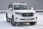 Защита переднего бампера двойная 63/63мм (НПС) TOYOTA LAND CRUISER PRADO 150 2017- PT Group