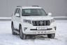 Защита переднего бампера двойная с пластинами 63/63 мм (НПС) Toyota LAND CRUISER PRADO 150 с 2017 PT Group