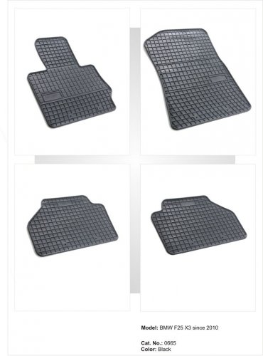 Коврики FroGum BMW F25 X3 c 2010 BMW F26 X4 c 2014 серые