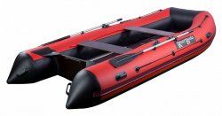 Лодка RiverBoats 350 черно-красный (с усилением по баллону)