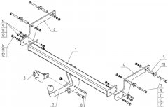 Фаркоп Renault Kaptur 2016- AvtoS RN 14