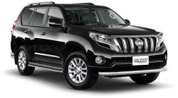 Защита переднего бампера одинарная 63мм (НПС) TOYOTA LAND CRUISER PRADO 150 2013-2016 PT Group