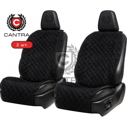 Накидки из алькантары, черные CANTRA Wide-Wide, пара