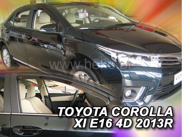 Ветровики боковых стекол TOYOTA COROLLA E16 4D SEDAN 2013-2019 HEKO