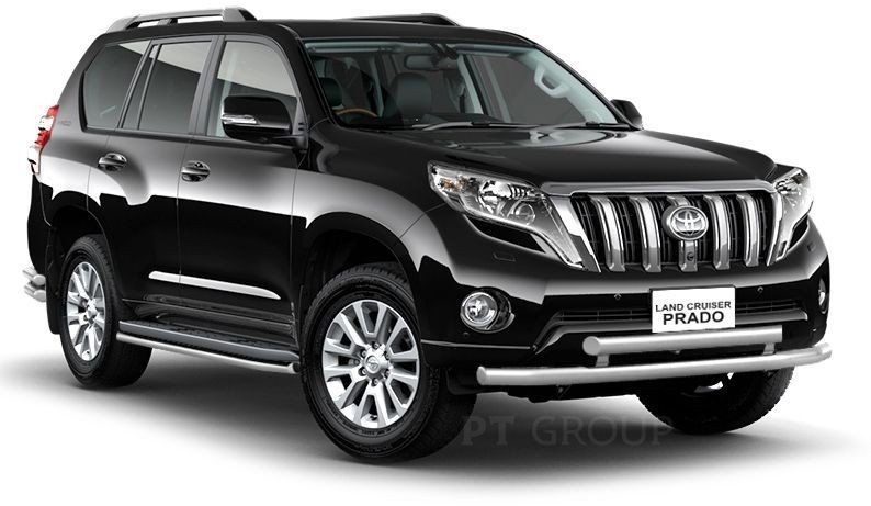 Защита переднего бампера двойная 63/63мм (НПС) Toyota LAND CRUISER PRADO 150 2013-2016 PT Group