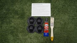 Набор для тюнинга рым кольцо среднее 2шт черный (№11)