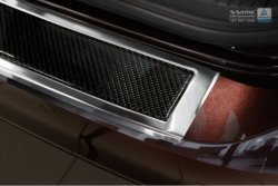 Накладка на зад. бампер Avisa серая сталь-карбон Mazda CX-5 с 2011 (2/44009)