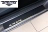Накладки на пороги (нержавейка + карбон) AluFrost Mitsubishi L200 IV 2006- (029-0621)