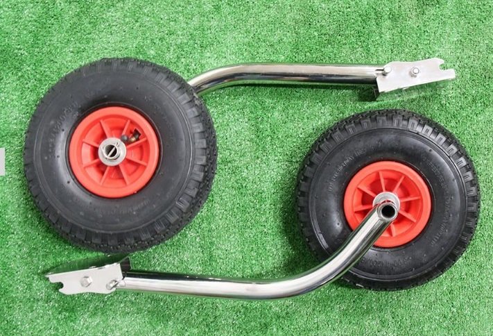 Транцевые колеса откидные удлиненные, 2шт