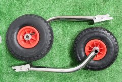 Транцевые колеса откидные удлиненные, 2шт