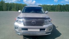 Защита переднего бампера двойная 63/63мм (НПС) Toyota LAND CRUISER 200 с 2014 PT Group