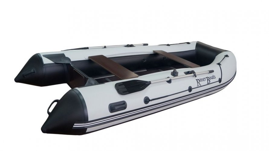Лодка RiverBoats 350 черно-оранжевый