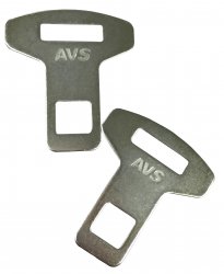Заглушка ремня безопасности металл AVS BS-002 2 шт.