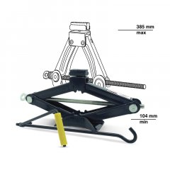 Домкрат ромбический AVS JA-1500R 1,5т.