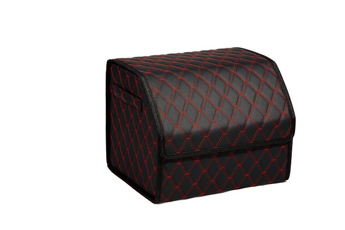 Органайзер в багажник Автопилот. Люкс (40*30*30) Черный+кр. строчка