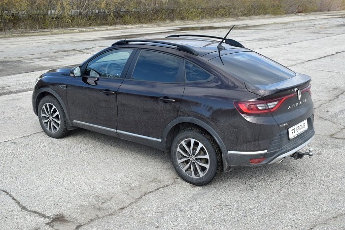Рейлинги RENAULT Arkana c 2019 - PT Group (серебро)