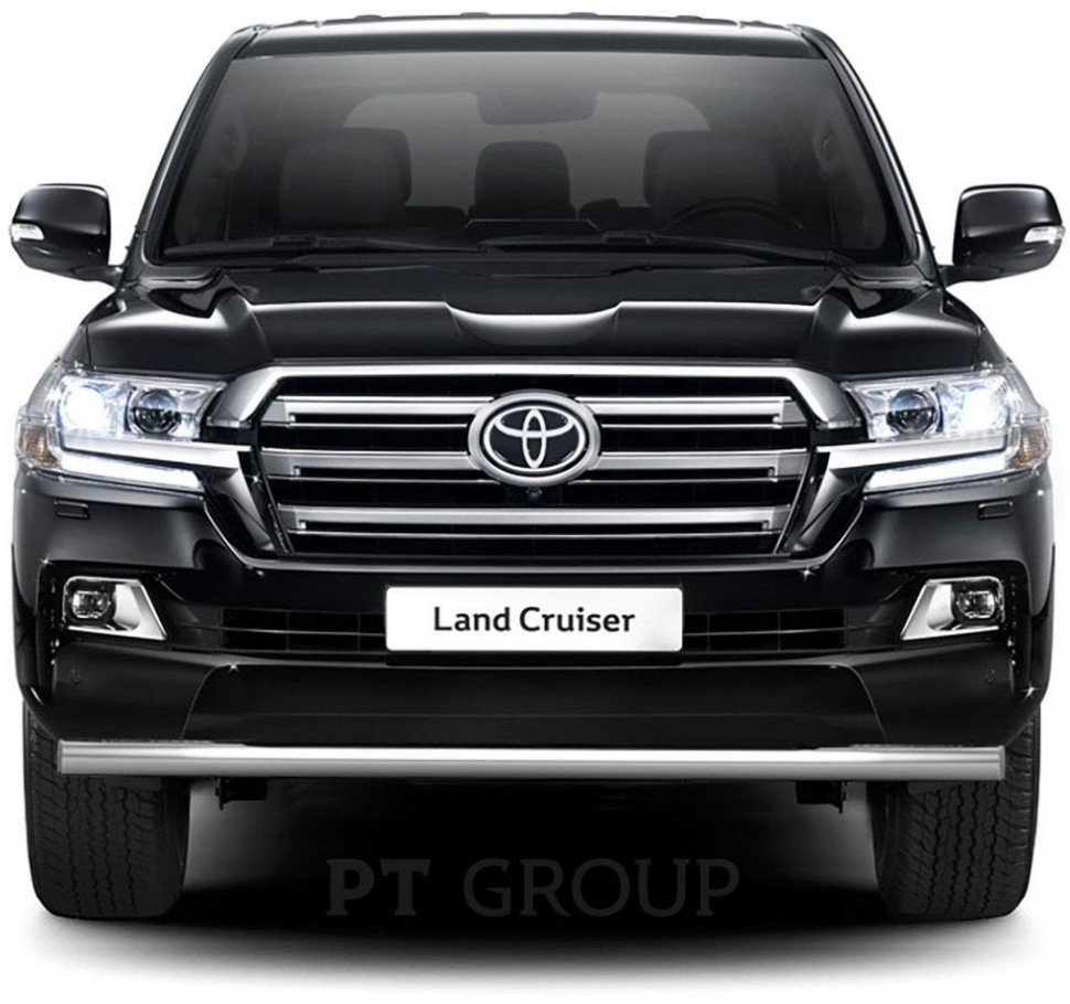 Защита переднего бампера одинарная 63мм (НПС) Toyota LAND CRUISER 200 с 2014 PT Group