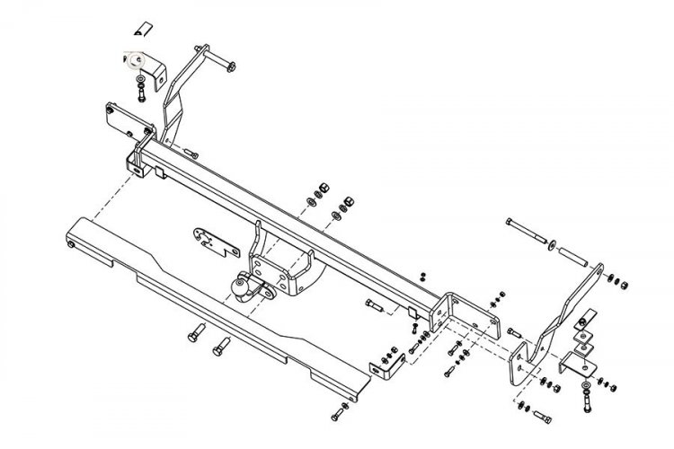 Фаркоп Citroen Jumper VAN III L1, L2, L3 2006- FIAT Ducato 2006- Peugeot Boxer с 2006 AvtoS FA 06