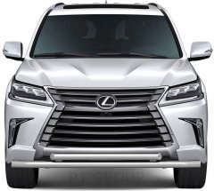 Защита переднего бампера двойная 63/63мм (НПС) LEXUS 450D с 2015 PT Group
