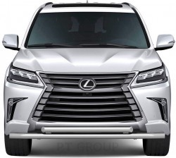 Защита переднего бампера двойная 63/63мм (НПС) LEXUS 450D с 2015 PT Group
