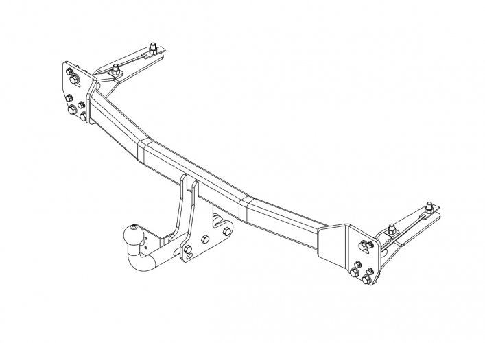 Фаркоп Honda CR-V с 2017- (AvtoS HN 06)