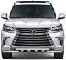 Защита переднего бампера двойная с зубьями 63/63мм (НПС) LEXUS 450D с 2015 PT Group