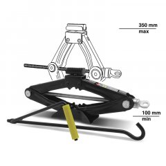 Домкрат ромбический AVS JA-1000R 1т.