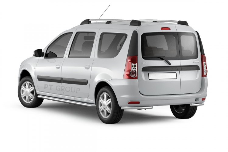 Рейлинги Усиленные (Черный муар) LADA Largus c 2012 PT Group