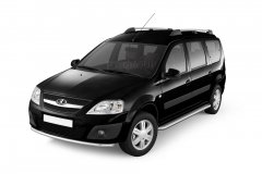 Рейлинги Усиленные (Черный муар) LADA Largus c 2012 PT Group