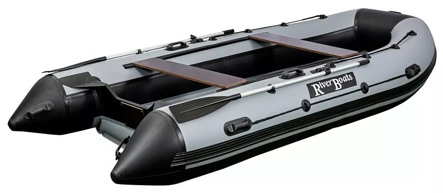 Лодка RiverBoats 390 НДНД черно-белый