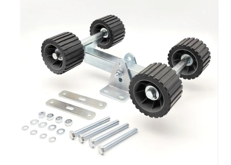 Кронштейн поддержки с роликами для лодочного прицепа