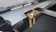 Держатель спиннинга на ликтрос двойной, пластик П