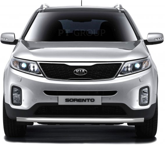 Защита переднего бампера одинарная 63мм (НПС) KIA Sorento с 2014 PT Group