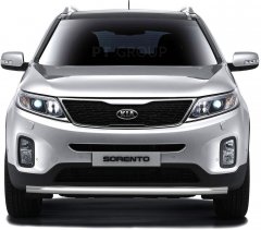 Защита переднего бампера одинарная 63мм (НПС) KIA Sorento с 2014 PT Group