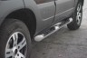Защита порогов с накладками 63 мм (ППК) Chevrolet NIVA с 2009