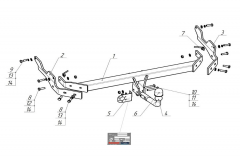 Фаркоп Mazda CX-5 2012-/ 2017- Oris-Bosal 4534-A
