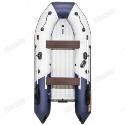 Лодка Таймень NX 3400 НДНД PRO серый/синий