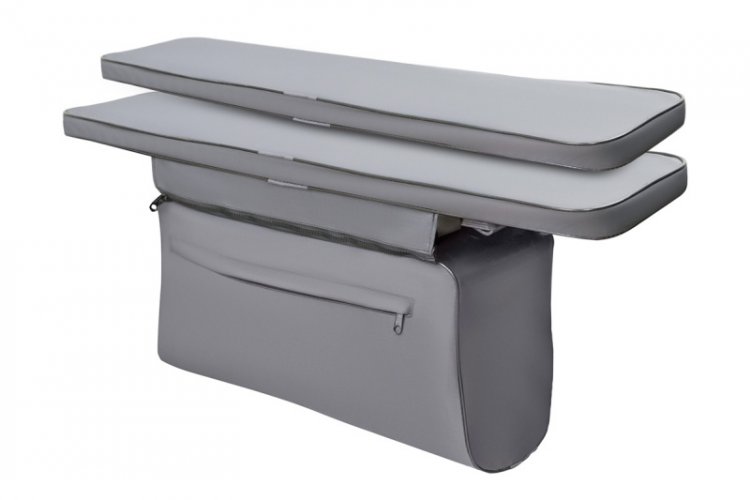 Комплект мягких накладок 810х200 графит, ПВХ Мастер лодок