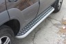Защита порогов с алюминиевой площадкой 51 мм (ППК) Chevrolet NIVA с 2009